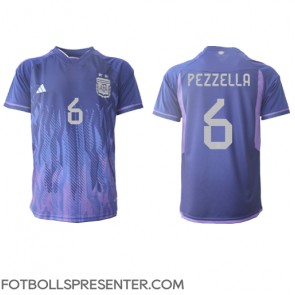 Argentina German Pezzella #6 Borta Matchtröja VM 2022 Kortärmad
